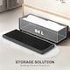 image 7 of HOMCOM Storage Ottoman with Lid, 112cm Bench Chest Box, Grey Grey