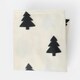 image 2 of OHS Christmas Tree Polar Print Fleece Blanket Throw, 120x150cm - White