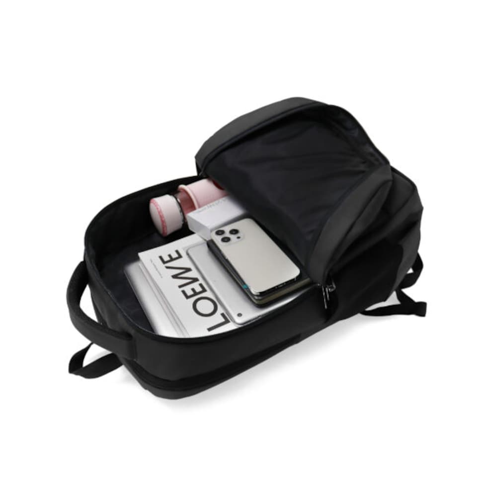 image 1 of Durable Laptop Backpack with Smart Organisation and Travel-Friendly Design - Black