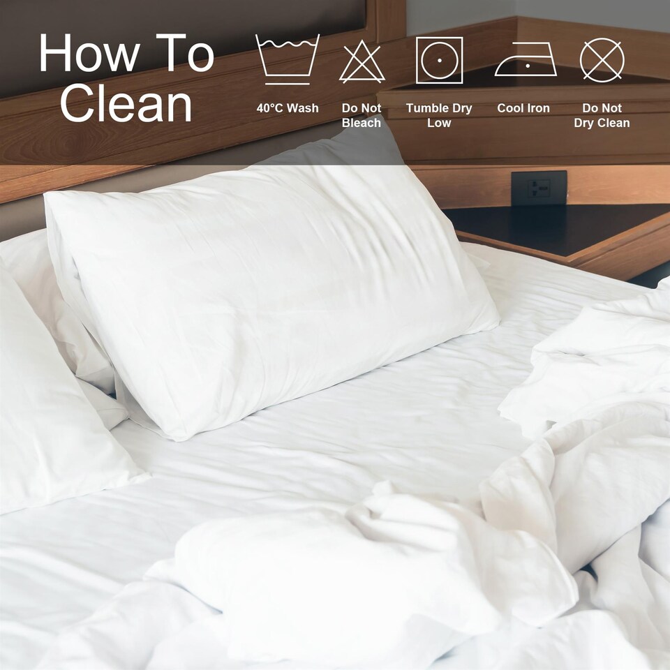 Maison & White Duvet Set with Button Fastening - Tesco Groceries