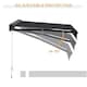 image 6 of Outsunny 2.5 x 2m Electric Awning with LED Light, Sun Canopies for Patio 