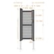 image 2 of Pedestrian Gate 1200x1800mm Grey - Horizontal Solid Infill and Flat Top Grey