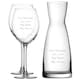 image 1 of Personalised Engraved Enoteca Wine Glass and Carafe Set for Friend