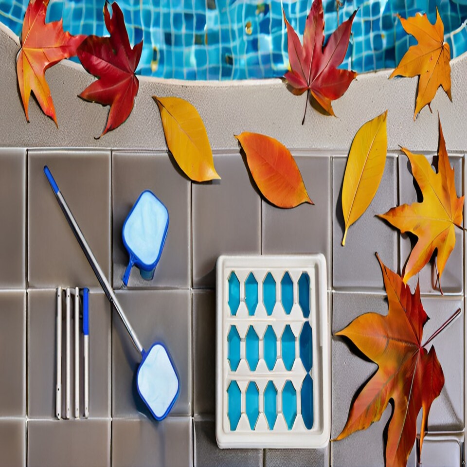 image 1 of Deep Blue Pro Shallow Water Leaf Net with 1.2m Long Pole