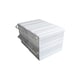 image 6 of White Stackable Plastic Storage Drawers L203xW135xH79mm with Removable Compartments