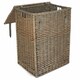 image 1 of Wicker Large Antique Wash Vintner Storage Picnic Basket Brown | Brown | One Size
