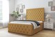 image 2 of Sloomy Vienna Mustard Plush Special Bed Frame. With 50" Upholstered Headboard 3' Single