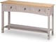 image 4 of Corona Console Table Grey 3 Drawer Solid Pine Wood