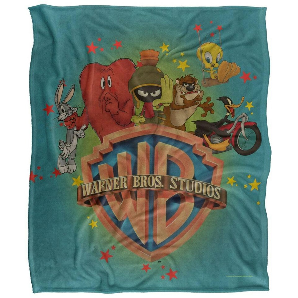 image 1 of Looney Tunes Character Poses Blanket - Multicoloured - One Size