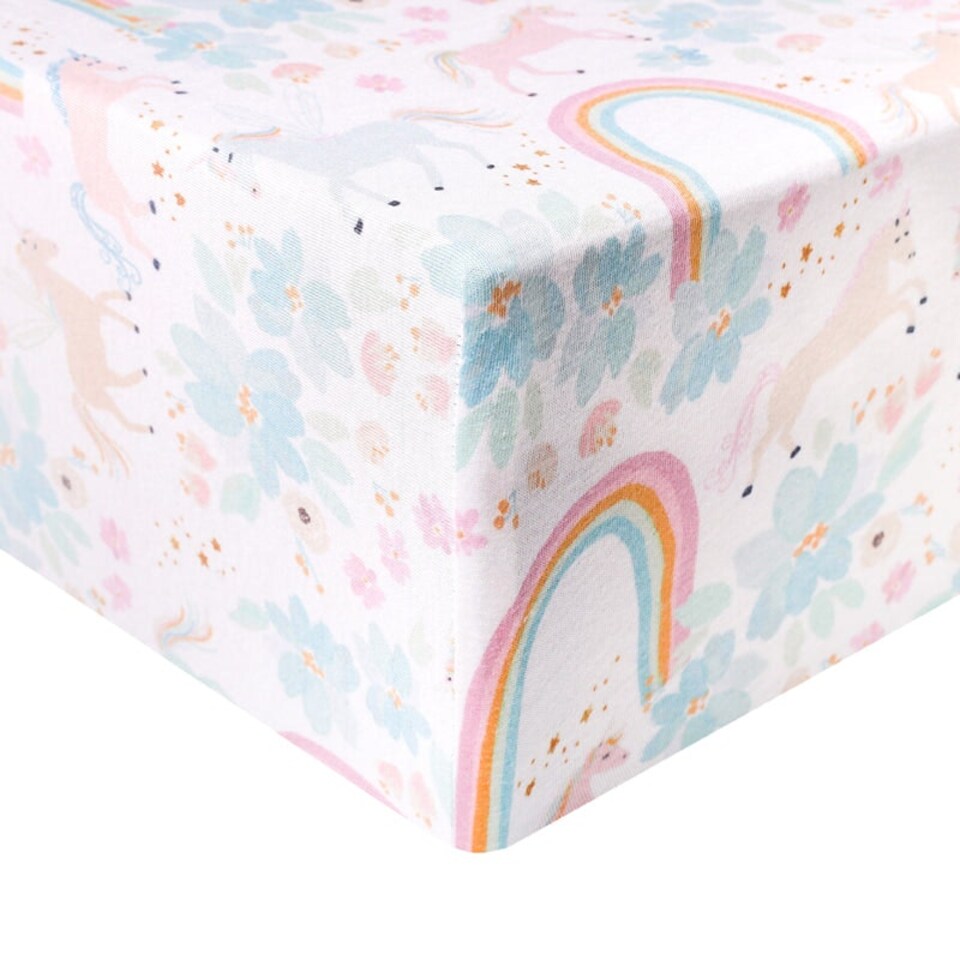 image 1 of Copper Pearl Premium Elasticised Cot Sheet Whimsy