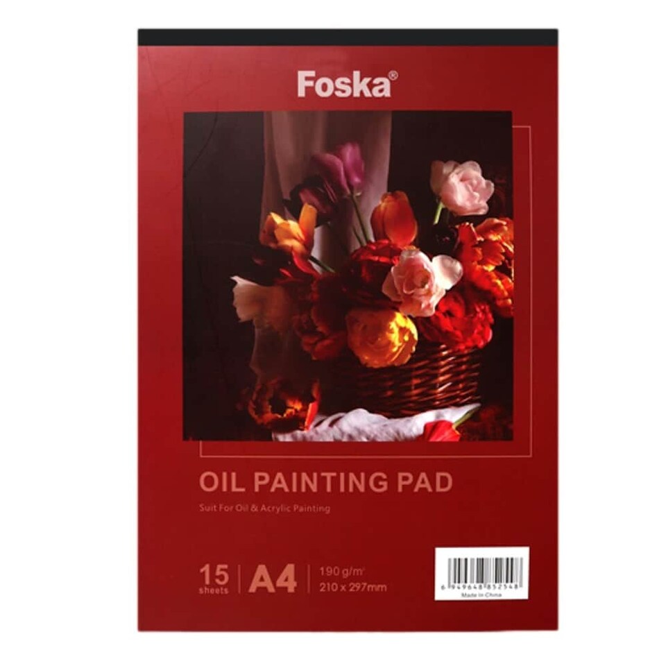 image 1 of A4 15 Sheets Top Glued Open Oil Painting Pad