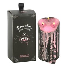 Something Different Vampire Tears Pillar Candle - Pink - S