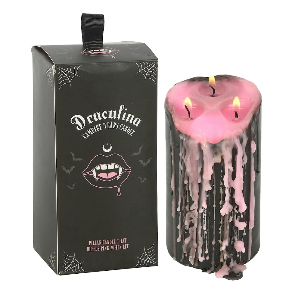 Something Different Vampire Tears Pillar Candle - Pink - S