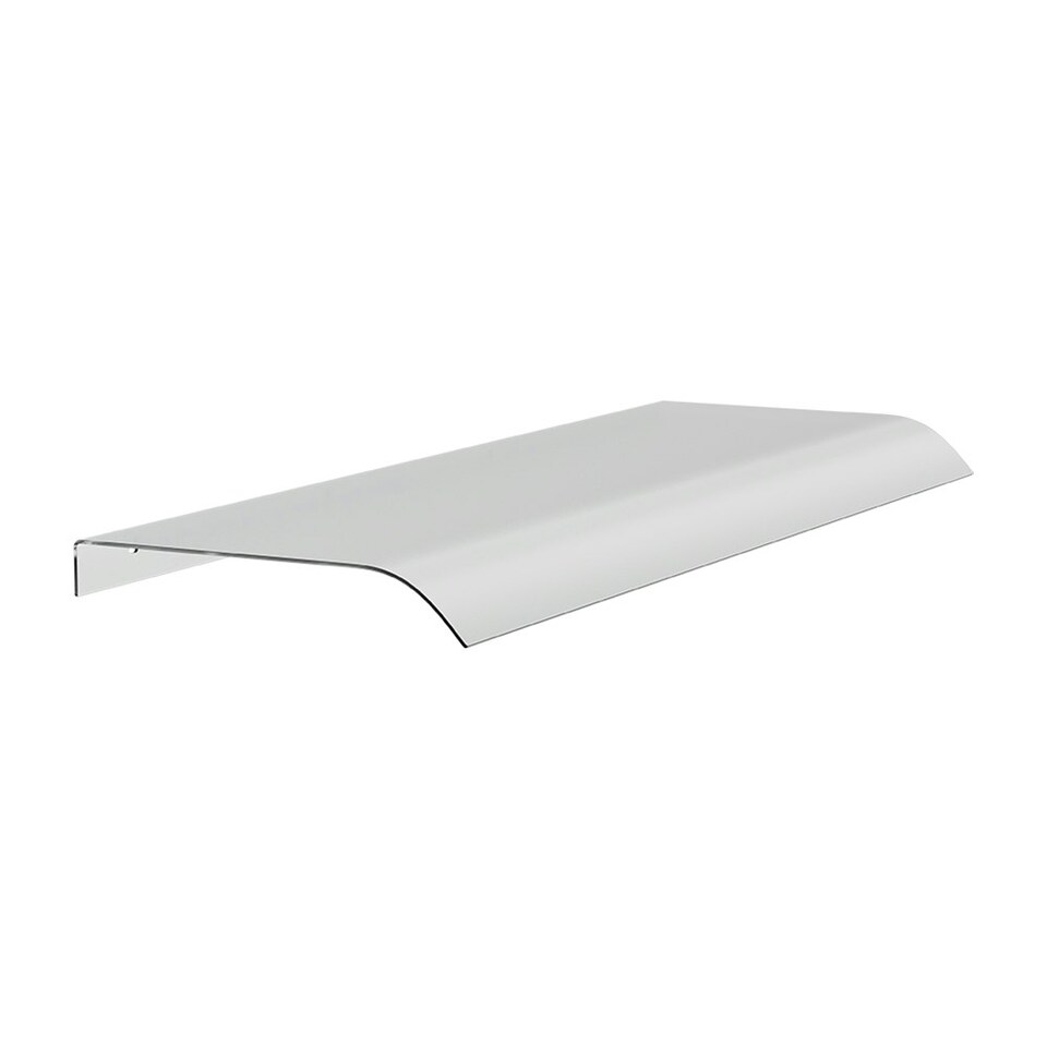 image 1 of Living and Home Frosted Awning Canopy for Window and Door- 100cm W x 33cm D Clear