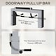 image 8 of HOMCOM Indoor Fitness Door Horizontal Bar Pull-ups Home Gym Upper Body Workout