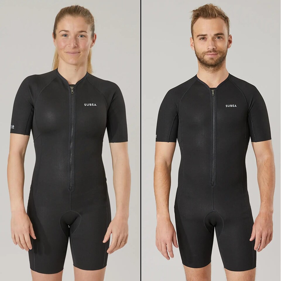 image 1 of Decathlon Neoprene SCD Scuba Diving Shorty Undersuit 1mm