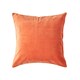 image 1 of Homescapes Burnt Orange Velvet Cushion Cover - 60 x 60 cm | Orange | 60 x 60 cm | 1