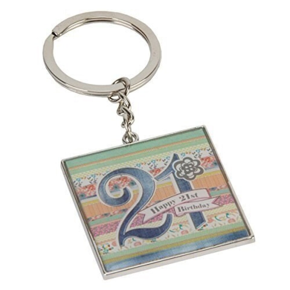 image 1 of Laura Darrington Patchwork Collection Keyring - 21st