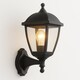 image 7 of CGC MYRA Large Black Outdoor Wall Lantern Light with Clear Diffuser IP44 Polycarbonate Coastal