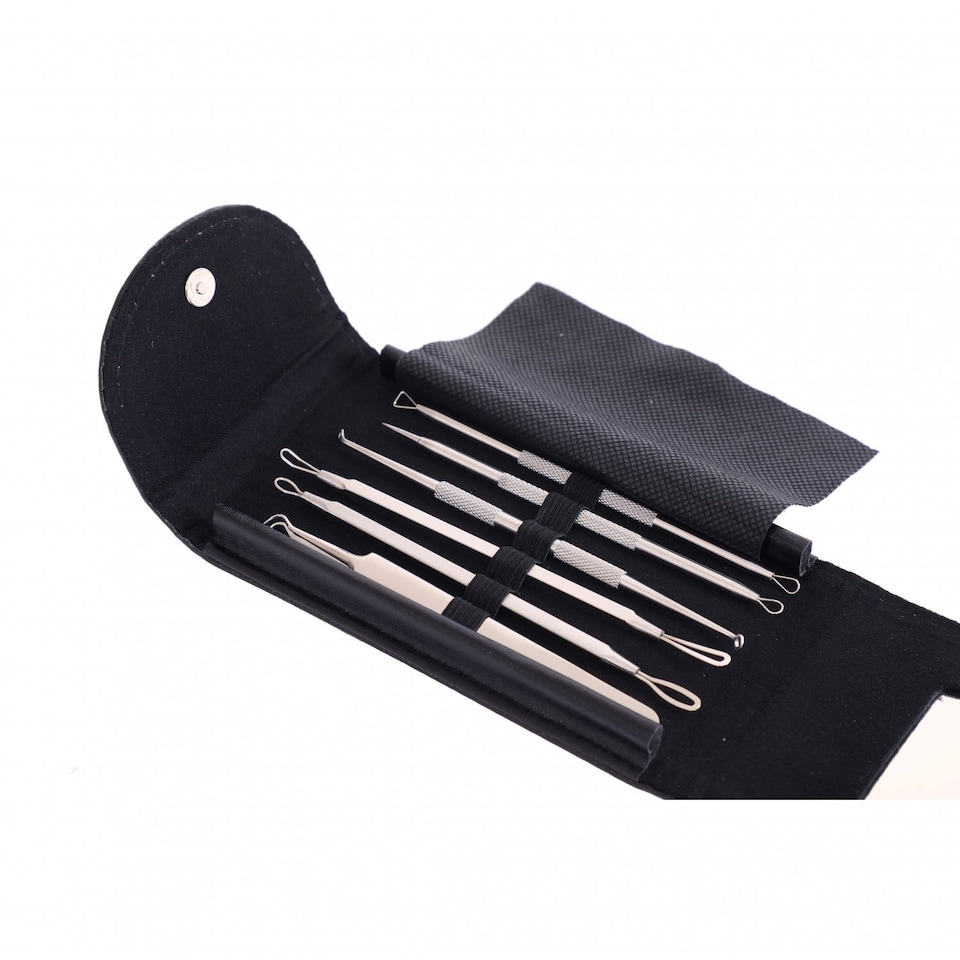 image 1 of Stainless Steel Blackhead Pimple Acne Spot Remover Tool Set