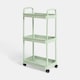 image 4 of OHS 3 Tier Storage Trolley Cart Bathroom Kitchen Rolling Organiser