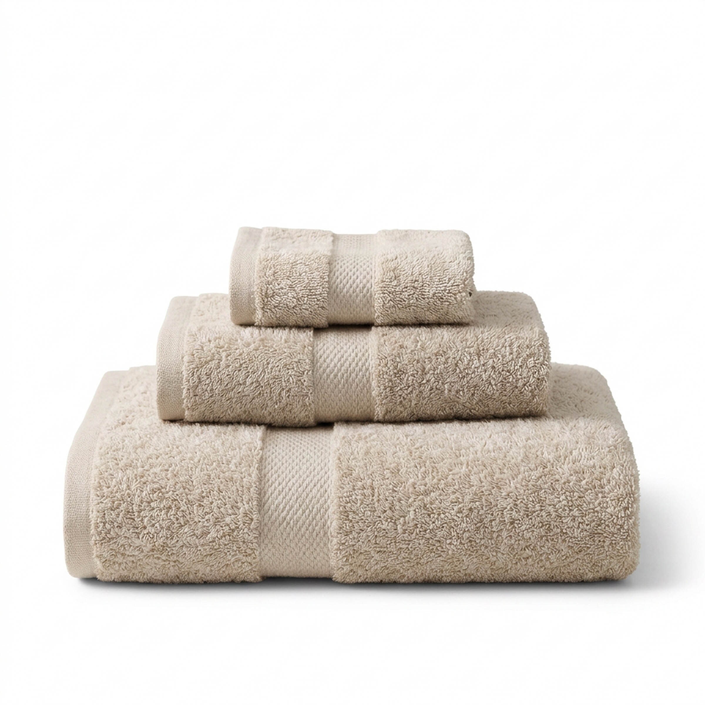 Vision V475 - 3 Piece 100% Cotton Towel Bundle in Beige