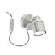 image 1 of ValueLights Benton Brushed Chrome Plug In Wall Light & Bulb | Chrome