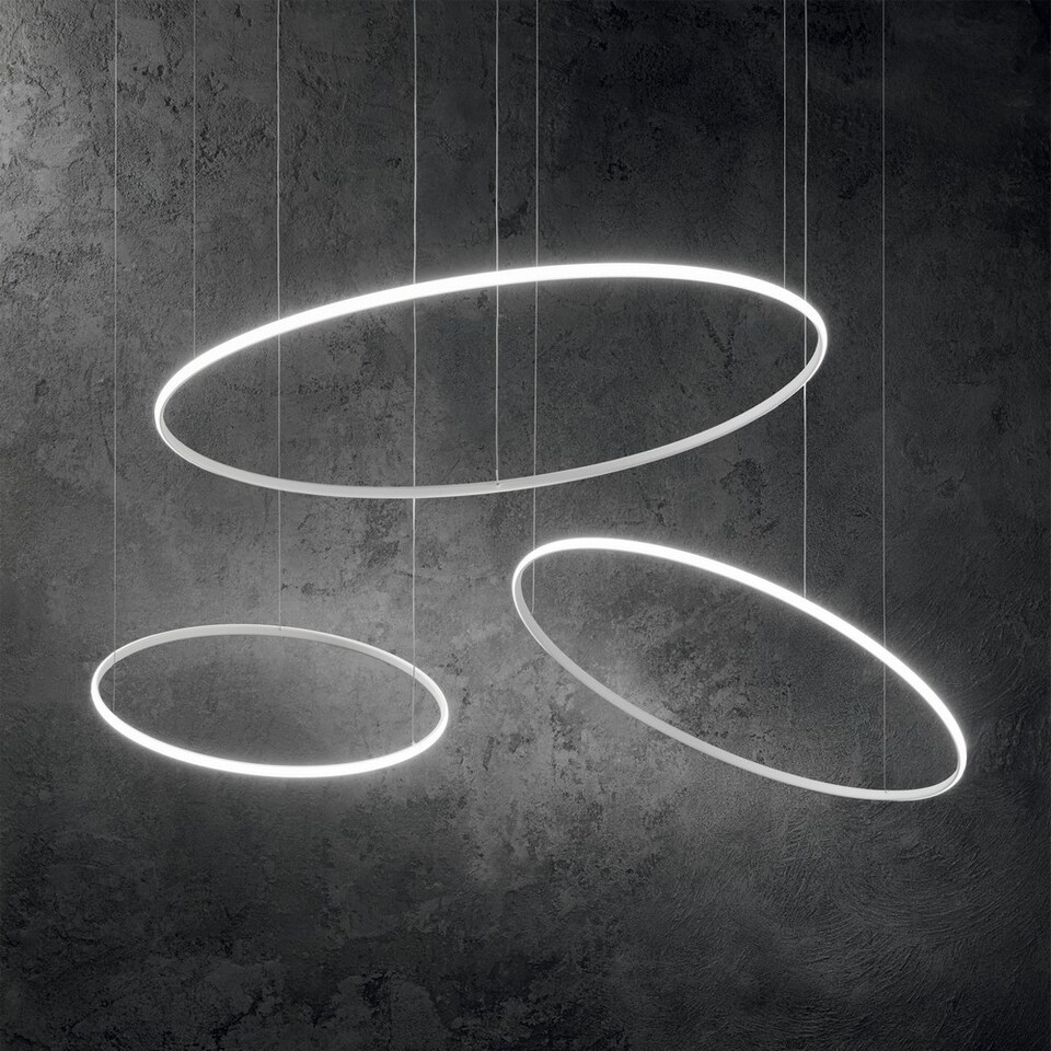 image 1 of Hulahoop LED Decorative Round Integrated Pendant Light White, 3000K