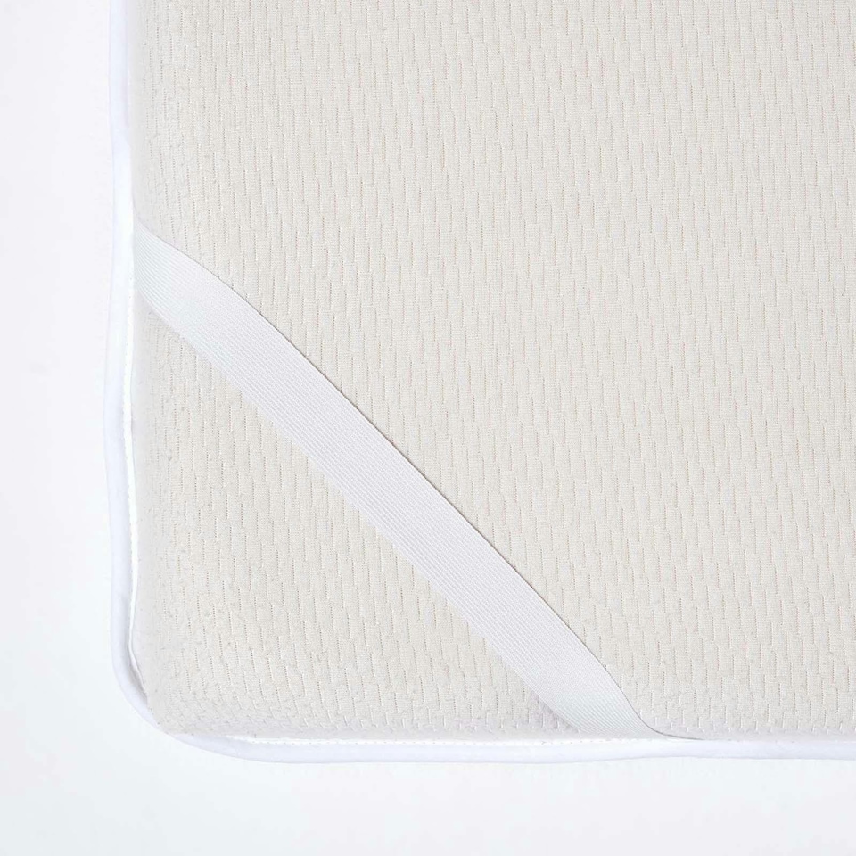 image 1 of Homescapes Luxury Extra Thick 500 GSM Cotton Mattress Topper - Double | White | Double