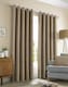 image 1 of Amberley - Thermal Interlined Chenille Curtains - Eyelet - 100% Polyester (Earth, 90'' x 90'' - 229cm x 229cm (Pair)) | Brown | Brown