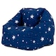 image 1 of icon Kids Starry Skies Bean Bag Chair Navy Blue Childrens Bean Bags Blue