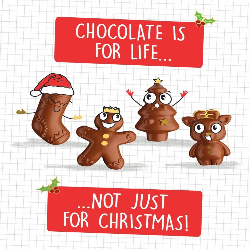 image 1 of Chocolate Is For Life... Not Just For Christmas! - Funny Christmas Card