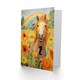 image 2 of Rainbow Sunflowers Kids Age 2 Year Old Horse Child Kids 2nd Birthday Card