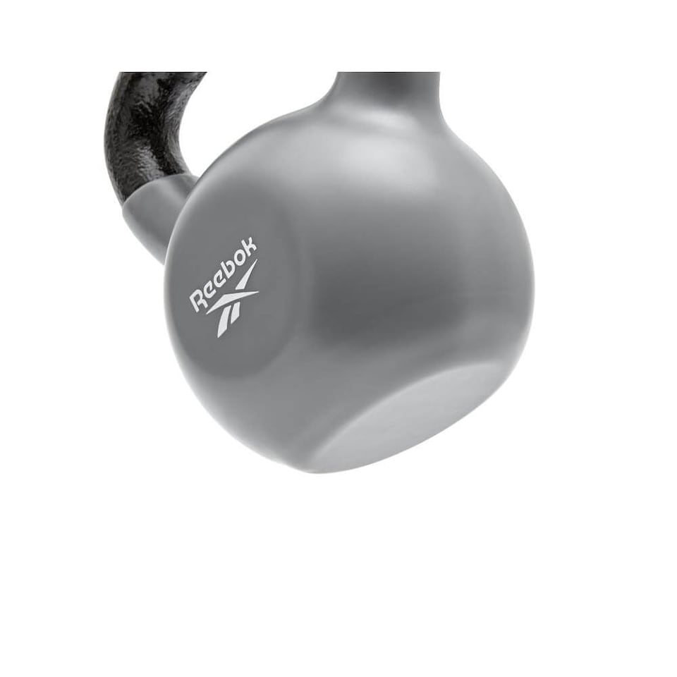 image 1 of Reebok 6kg Cast Iron Kettlebell, Vinyl-Coated with Wide Handle | Multi | Grey/black | 6