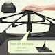 image 4 of PawHut Foldable Dog Cat Tent with Water-Resistant Oxford Cloth, Carry Bag