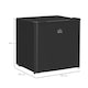 image 5 of HOMCOM 46 Litre Table Top Mini Fridge, Small Fridge with Ice Box, Reversible Door, Adjustable Temperature and Legs for Bedrooms, Home Office, Black