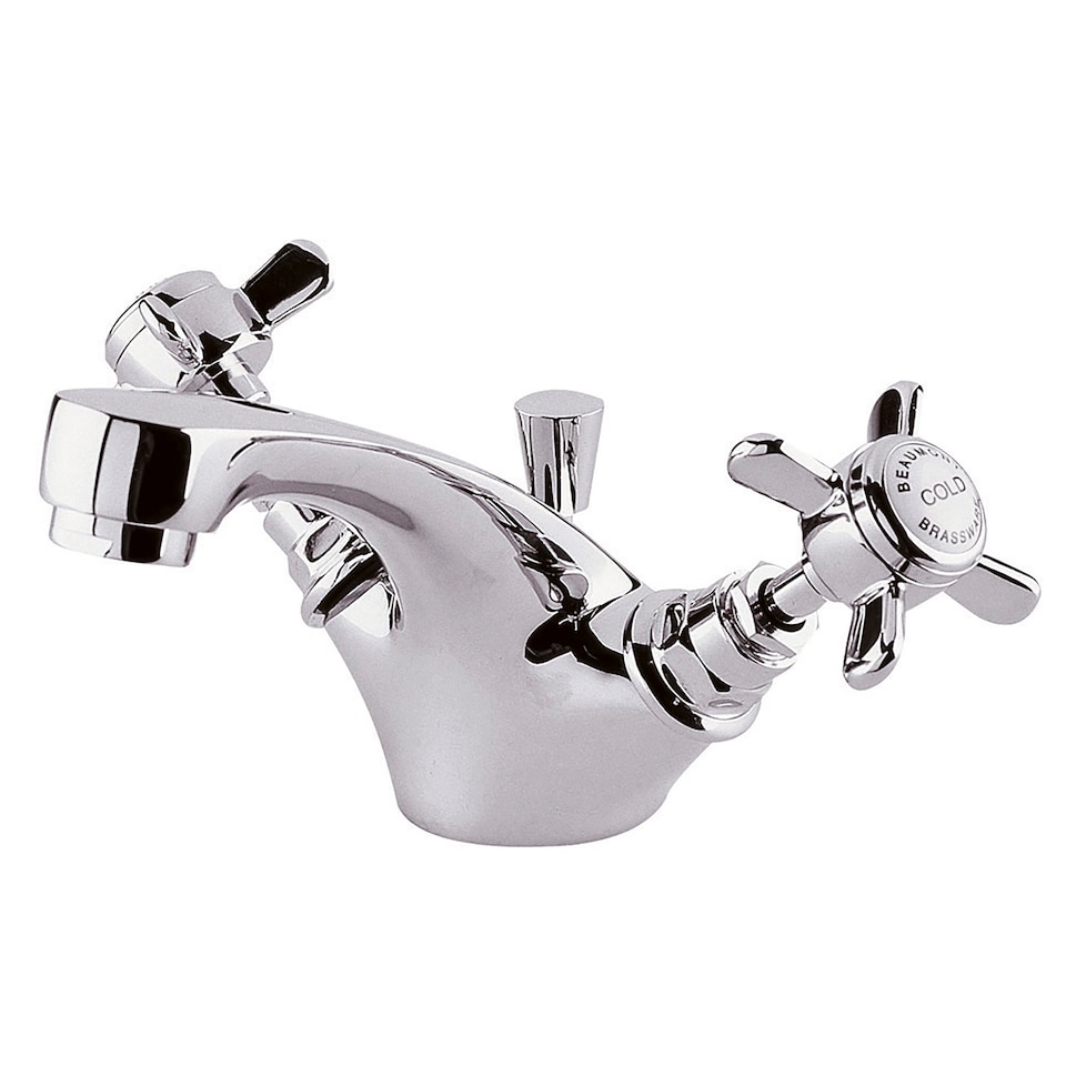 image 1 of Balterley Kingsley Traditional Crosshead Mono Basin Tap & Pop Up Waste