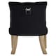 image 4 of Interiors by Premier Black Buttoned Dining Chairs,  Velvet Upholstered Dining Chair, Accent Lounge Chair for Living Room