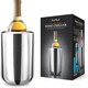 image 1 of Final Touch Steel Bottle Chiller with Freezer Packs | Chrome | 1