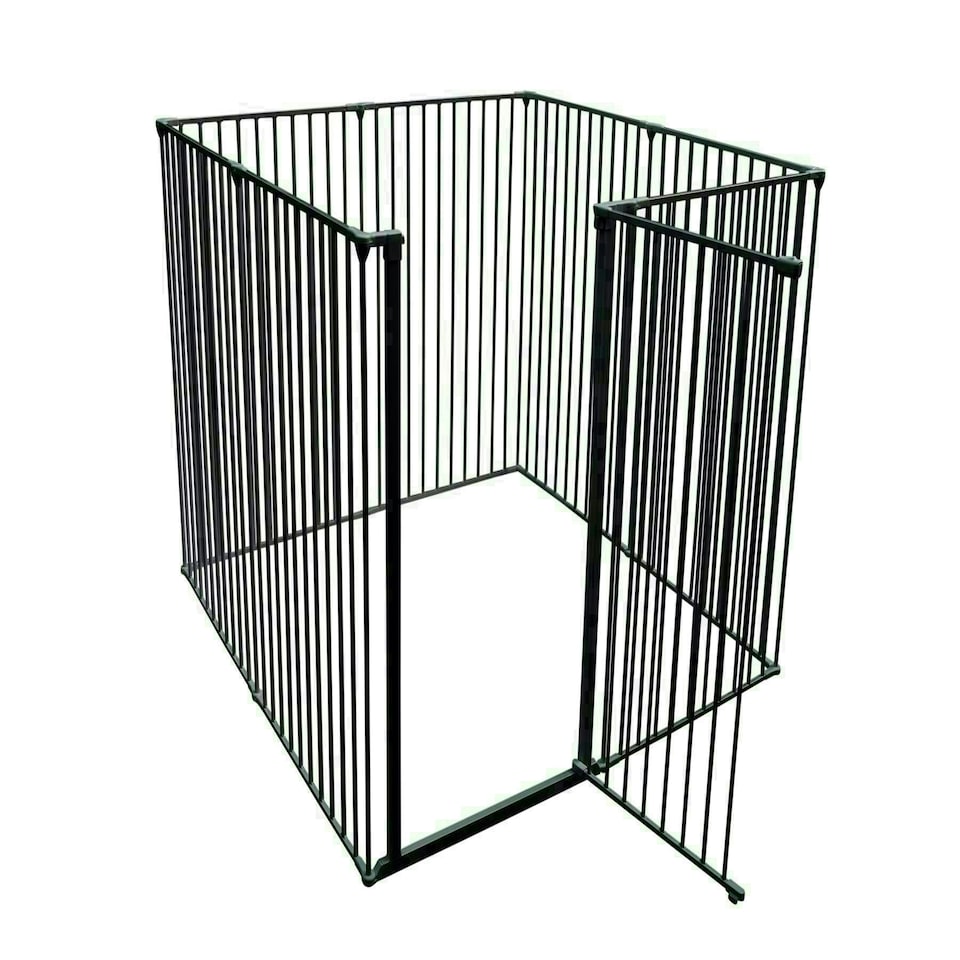 image 1 of Bettacare Extra Tall Pet Pen, 144cm x 144cm, Black, 105cm High, Dog Pen for Pets, Dogs and Puppies, Easy Installation Black