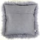 image 5 of SNUGRUGS Mongolian Sheepskin Cushion - Square - 40cm x 40cm Black | 40cmx40cm