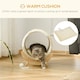 image 4 of PawHut Raised Kitten Bed Pet Shelter w/ Scratcher Cushion, Beige 41 x 38 x 43 cm