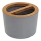 image 1 of Interiors by Premier Luxe Grey Toothbrush Holder With Divider, Sustainable Toothbrush Cup, Eco-friendly Toothbrush Holder Set