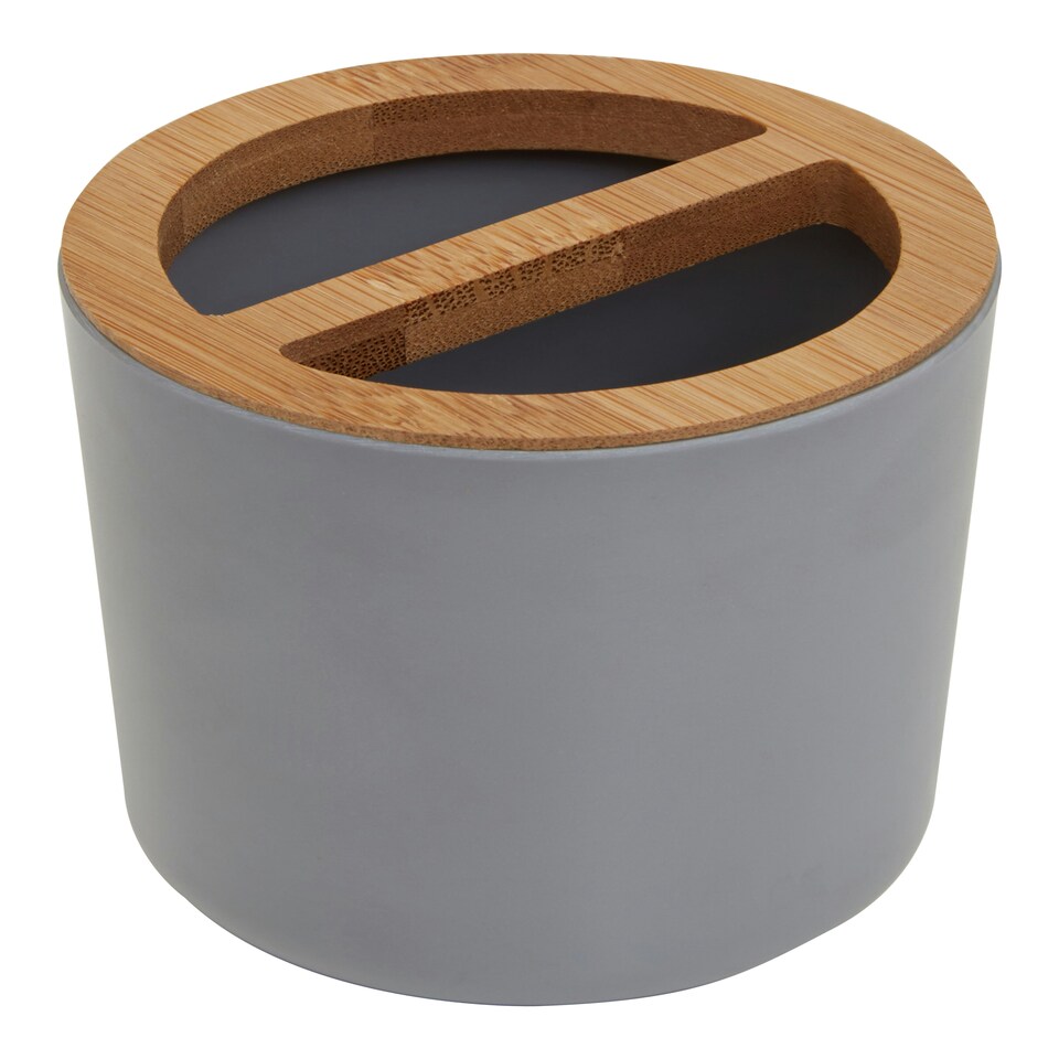 image 1 of Interiors by Premier Luxe Grey Toothbrush Holder With Divider, Sustainable Toothbrush Cup, Eco-friendly Toothbrush Holder Set