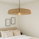 image 4 of CGC Extra Large 70cm Natural String Woven Round Easy Fit Lampshade Brown
