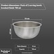 image 2 of Bucingham Pack of 2 deep Salad Mixing Bowls Matt Finish14 cm , 0.7 Litre
