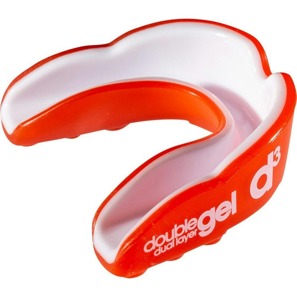 D3 Tape Childrens/Kids Contrast Mouthguard - Red/White - One Size