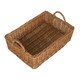 image 1 of Medium Wicker Rectangular Display Basket Brown | Brown