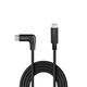 image 2 of 0.5m USB 3.2 Straight USB-C to Right-Angled USB-C Cable, 10Gbps