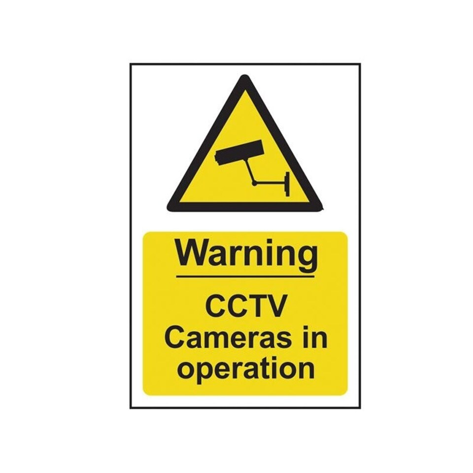 Scan Warning Cctv Cameras In Operation - Pvc Sign 200 X 300mm - Multi Colour - 200 x 300mm